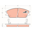 GDB893 Bremsbelagsatz, Scheibenbremse COTEC GDB893 Bremsbelagsatz, Scheibenbremse COTEC