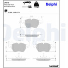 Delphi | Bremsbelagsatz, Scheibenbremse | LP978 Delphi | Bremsbelagsatz, Scheibenbremse | LP978
