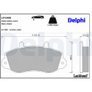 Delphi | Bremsbelagsatz, Scheibenbremse | LP1406