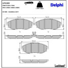 Delphi Bremsbelagsatz, Scheibenbremse LP2183