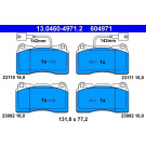 13.0460-4971.2 Bremsbelagsatz, Scheibenbremse