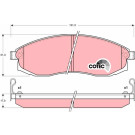 GDB3124 Bremsbelagsatz, Scheibenbremse GDB3124 Bremsbelagsatz, Scheibenbremse