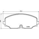 Brembo | Bremsbelagsatz, Scheibenbremse | P 85 176