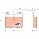 GDB1289 Bremsbelagsatz, Scheibenbremse COTEC