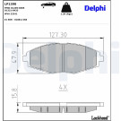 Delphi | Bremsbelagsatz, Scheibenbremse | LP1390 Delphi | Bremsbelagsatz, Scheibenbremse | LP1390