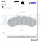 Delphi | Bremsbelagsatz, Scheibenbremse | LP1802