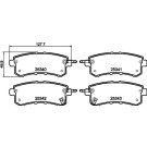 Hella Pagid | Bremsbelagsatz, Scheibenbremse | 8DB 355 019-541