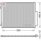 Denso | Kondensator, Klimaanlage | DCN01005 Denso | Kondensator, Klimaanlage | DCN01005
