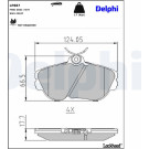 Delphi | Bremsbelagsatz, Scheibenbremse | LP887