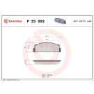 Brembo | Bremsbelagsatz, Scheibenbremse | P 23 003