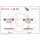 Brembo | Bremsbelagsatz, Scheibenbremse | P 06 072