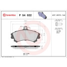 Brembo | Bremsbelagsatz, Scheibenbremse | P 54 022