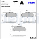 Delphi | Bremsbelagsatz, Scheibenbremse | LP2082 Delphi | Bremsbelagsatz, Scheibenbremse | LP2082
