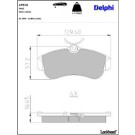 Delphi Bremsbelagsatz, Scheibenbremse LP616