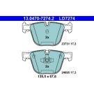 Bremsbelagsatz, Scheibenbremse ATE Ceramic 13.0470-7274.2