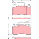 GDB1431 Bremsbelagsatz, Scheibenbremse GDB1431 Bremsbelagsatz, Scheibenbremse