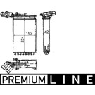 Mahle | Wärmetauscher, Innenraumheizung | AH 116 000P