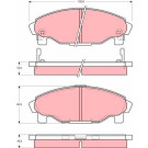 GDB3071 Bremsbelagsatz, Scheibenbremse GDB3071 Bremsbelagsatz, Scheibenbremse