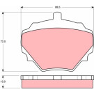 GDB974 Bremsbelagsatz, Scheibenbremse GDB974 Bremsbelagsatz, Scheibenbremse