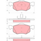 GDB1497 Bremsbelagsatz, Scheibenbremse GDB1497 Bremsbelagsatz, Scheibenbremse