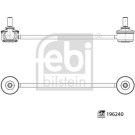 febi bilstein | Stange/Strebe, Stabilisator | 196240