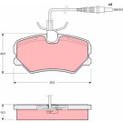 GDB1039 Bremsbelagsatz, Scheibenbremse GDB1039 Bremsbelagsatz, Scheibenbremse