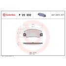 Brembo | Bremsbelagsatz, Scheibenbremse | P 23 032