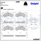 Delphi | Bremsbelagsatz, Scheibenbremse | LP2770 Delphi | Bremsbelagsatz, Scheibenbremse | LP2770