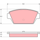 GDB945 Bremsbelagsatz, Scheibenbremse GDB945 Bremsbelagsatz, Scheibenbremse