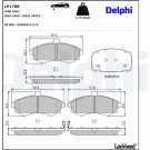 Delphi | Bremsbelagsatz, Scheibenbremse | LP1788