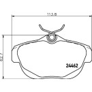 Hella Pagid | Bremsbelagsatz, Scheibenbremse | 8DB 355 012-881