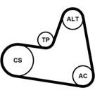 6PK962K1 Keilrippenriemensatz 6PK962K1 Keilrippenriemensatz