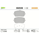 Valeo Bremsbelagsatz, Scheibenbremse ESSENTIAL 302539