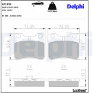 Delphi | Bremsbelagsatz, Scheibenbremse | LP1051 Delphi | Bremsbelagsatz, Scheibenbremse | LP1051