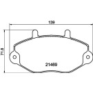 Hella | Bremsbelagsatz, Scheibenbremse | 8DB 355 006-401