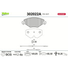 Valeo | Bremsbelagsatz, Scheibenbremse | 302022A
