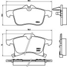 Brembo | Bremsbelagsatz, Scheibenbremse | P 59 045X