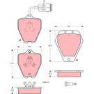 GDB1329 Bremsbelagsatz, Scheibenbremse GDB1329 Bremsbelagsatz, Scheibenbremse