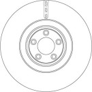 2 x TRW Bremsscheibe | DF6651S