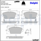 Delphi | Bremsbelagsatz, Scheibenbremse | LP1503