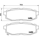 Brembo | Bremsbelagsatz, Scheibenbremse | P 78 018