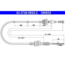 24.3728-0852.2 Seilzug, Kupplungsbetätigung 24.3728-0852.2 Seilzug, Kupplungsbetätigung
