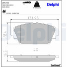 Delphi | Bremsbelagsatz, Scheibenbremse | LP1732 Delphi | Bremsbelagsatz, Scheibenbremse | LP1732
