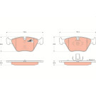 GDB1531 Bremsbelagsatz, Scheibenbremse COTEC GDB1531 Bremsbelagsatz, Scheibenbremse COTEC
