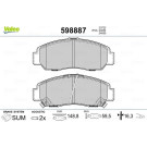 Valeo | Bremsbelagsatz, Scheibenbremse | 598887
