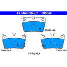 13.0460-5849.2 Bremsbelagsatz, Scheibenbremse