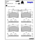 Delphi Bremsbelagsatz, Scheibenbremse LP2221