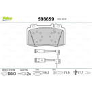 Valeo | Bremsbelagsatz, Scheibenbremse | 598659