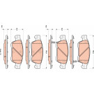 GDB3503 Bremsbelagsatz, Scheibenbremse GDB3503 Bremsbelagsatz, Scheibenbremse