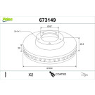 673149 Bremsscheibe COATED
